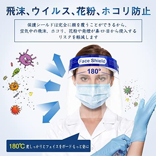 まとめ買いでお得まとめ買いでお得[HUOFU] フェイスシールド 10枚 50枚