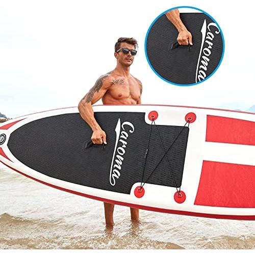 SUPボード サップボード スタンドアップパドルボード 290CM/305CM/320CM 耐荷重量160kg 耐久性 安定性 超軽量 滑り止め SUPボード 滑り止め 赤と白 7kg