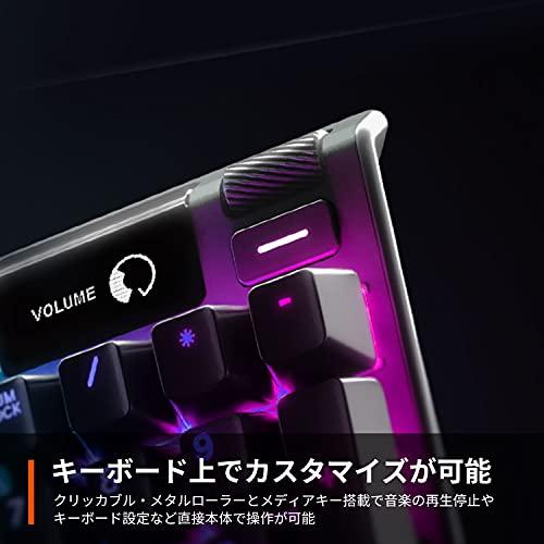 SteelSeries ゲーミングキーボード テンキーレス 有線 日本語配列 OmniPointスイッチ 有機ELディスプレイ搭載 Apex P テンキーレス
