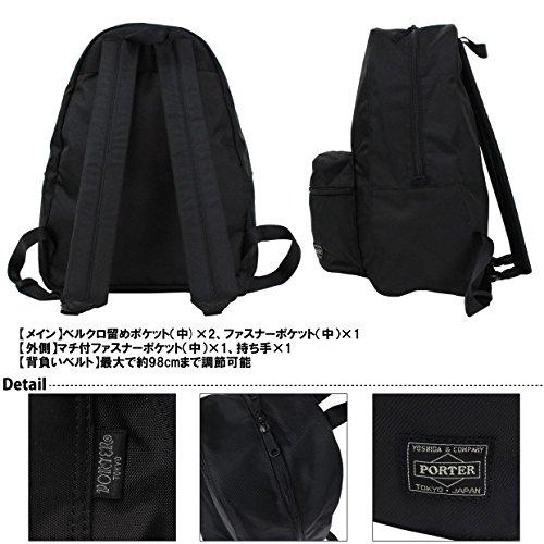 (ポーター) PORTER リュックサック デイパック [ROUND/ラウンド] 808-06855 1.ブラック ブラック ポーター PORTER デイパック アクリルコーティング