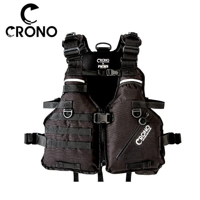 CRONO カンジインターナショナル KANJIエギングベスト CEV01BK フローティングベスト ライフジャケット ライジャケ エギング 