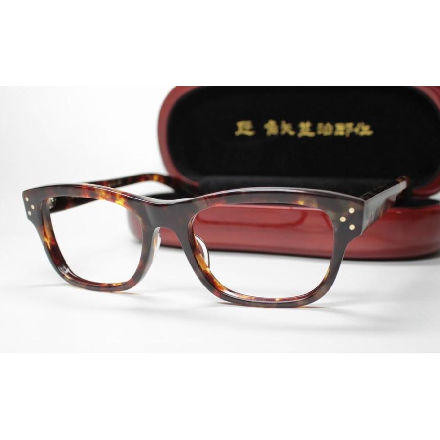 角矢甚二郎作　殿之八(セルロイド枠) 和の匠 角矢甚治郎作 本物セル材質眼鏡枠)其弐拾八 ル/54バラフ【10