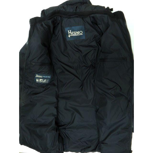 ヘルノ HERNO メンズ 袖切り替え ダウン ジャケット ネイビー