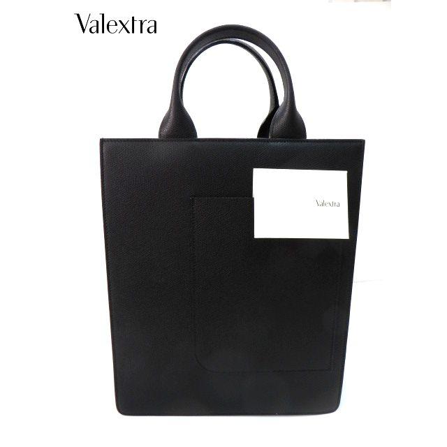 Valextra（ヴァレクストラ） トート レザーバッグ ブラック ショルダー 