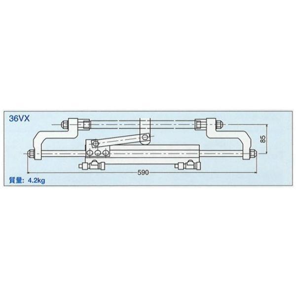 ユニカス 船外機用手動油圧操舵機 パネル仕様 MHS-36VX N380 ユニカス 船外機用手動油圧操舵機 パネル仕様 MHS-36VX N380