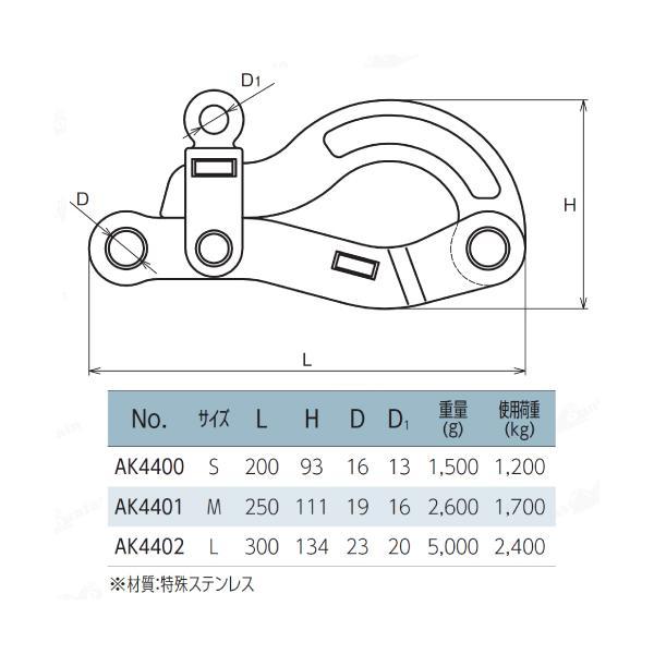 AK4402 底引金具 L_1