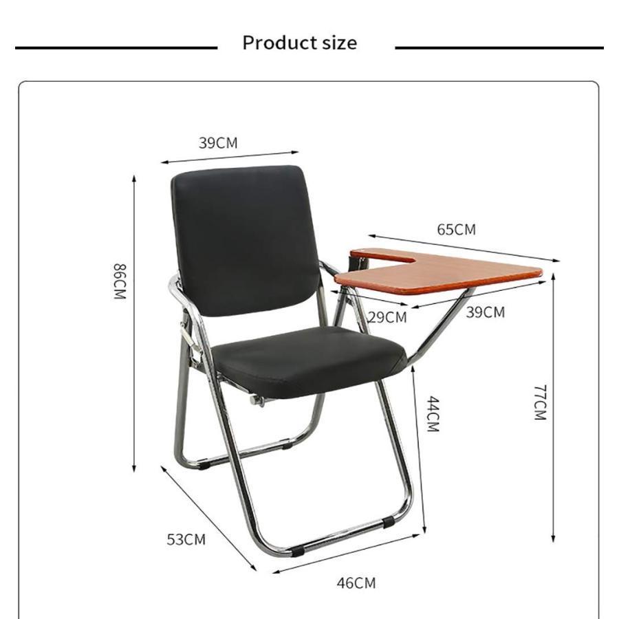 組立必要なし チェア 椅子 一体型 チェア 柔らかい テーブル 付き 一体型 チェア 折り畳み式 会議 自宅 介護 収納 簡易 クッション付き チェアブル テーブル 付｜east-st｜13