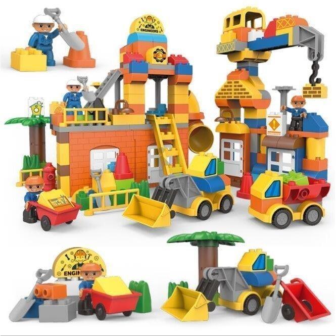ブロック おもちゃ こども レゴ積み木交換品 デュプロ交換 都市建設 ショベルカー ブルドーザー カラフルシティ 子供 知育玩具 誕生日 クリスマスプレゼント｜east-st｜11