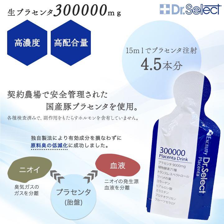 ドクターセレクト 300000 プラセンタ ドリンクスマートパック 15ml 30包 × 2箱 Dr.Select｜east-toraya｜03