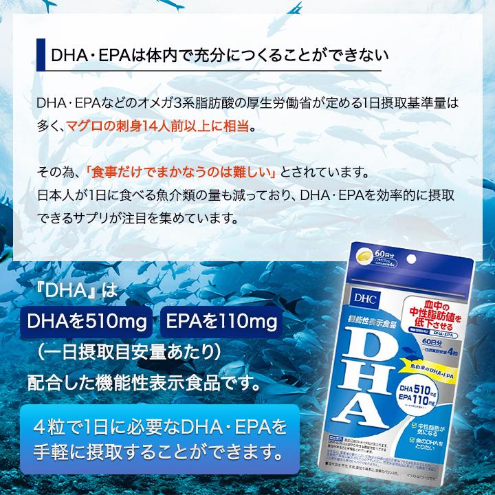 DHC DHA 60日分 240粒 2袋セット サプリメント 機能性表示食品 健康食品 ディーエイチシー｜east-toraya｜02