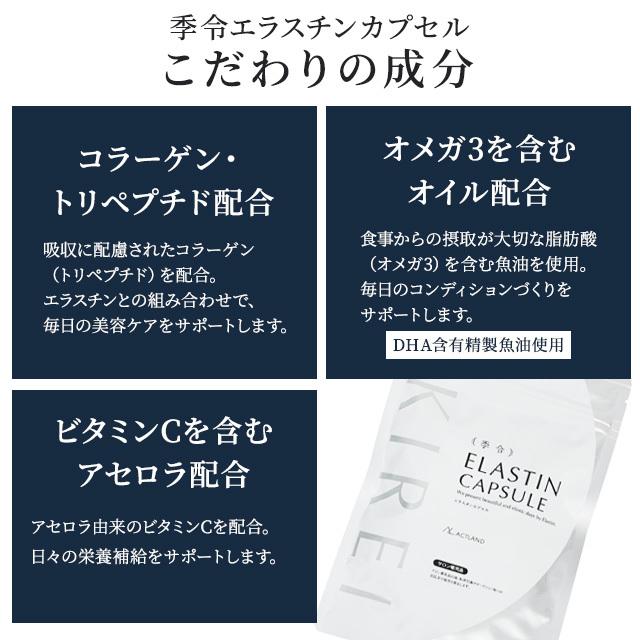 季令 KIREI エラスチンカプセル 100粒 2袋セット サプリメント