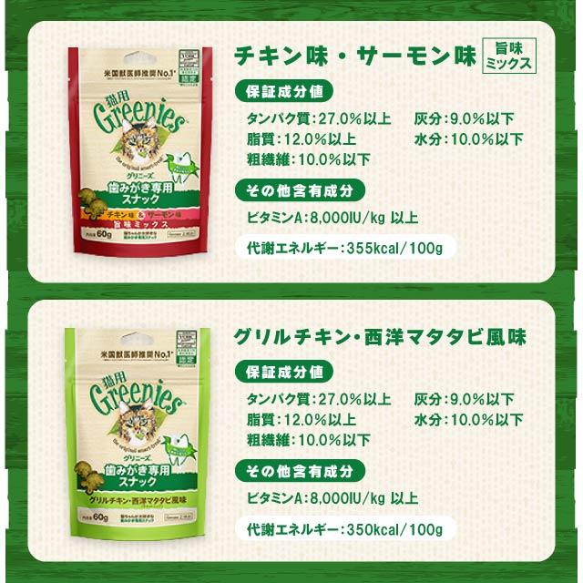 グリニーズ 猫 歯みがき専用スナック 60g アソート 5種類セット 歯磨き
