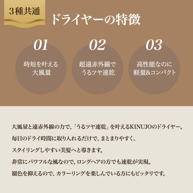 KINUJO（絹女） ヘア ドライヤー KH301 KH302 HW001 Voyage 正規品