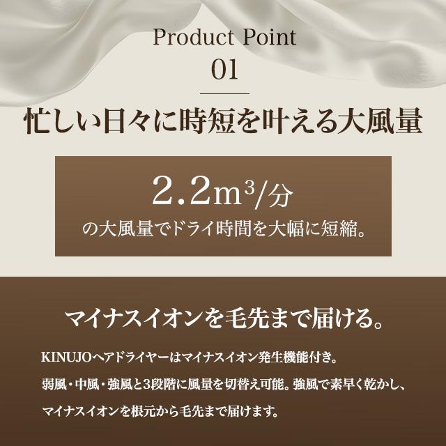 【ひな祭りセール】KINUJO ヘアドライヤー　ホワイト【新品】 正規販売店】KINUJO 絹女 ヘアドライヤー モカ – SENJYU OnlineShop