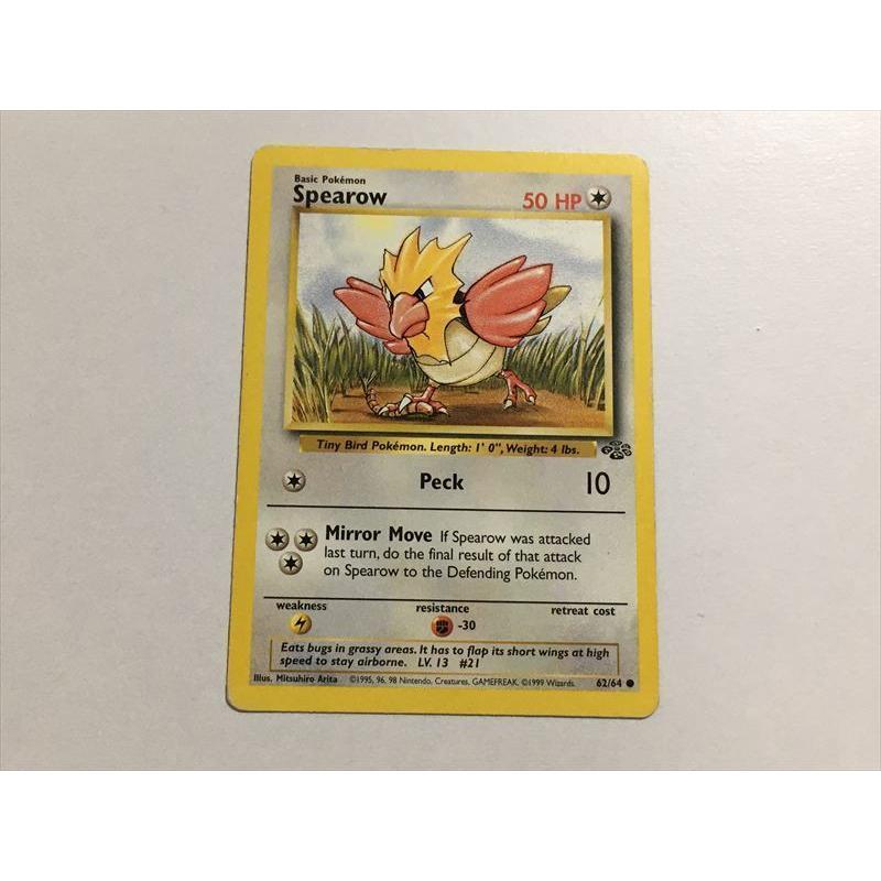 U172【ポケモン カード】 英語版 海外 Spearow オニスズメ 62/64 旧