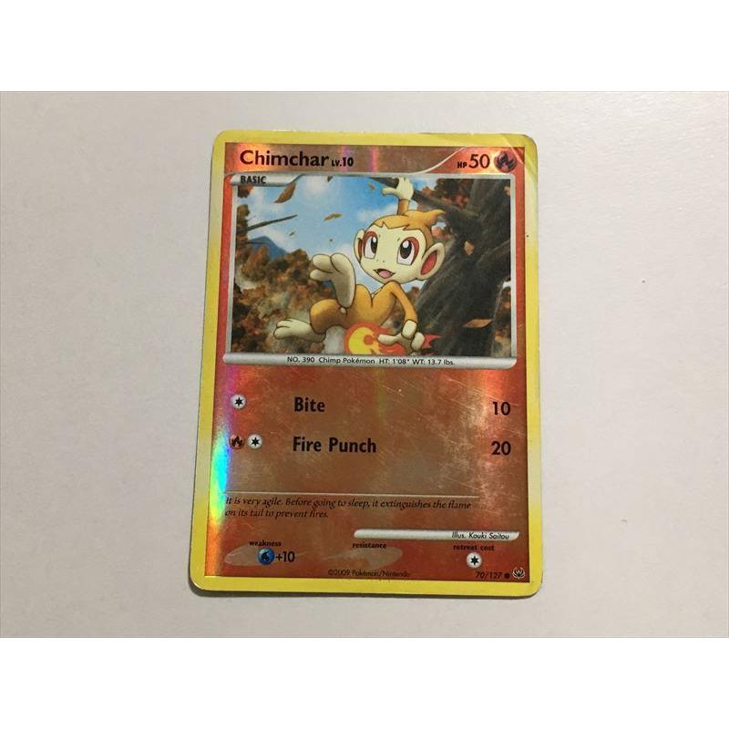 U231【ポケモン カード】 英語版 海外 Chimchar ヒコザル 70/127 キラ