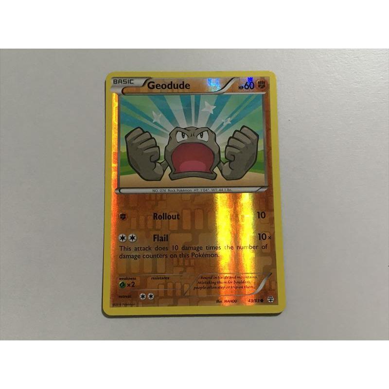 U292【ポケモン カード】 英語版 Geodude イシツブテ 43/83 キラ : E