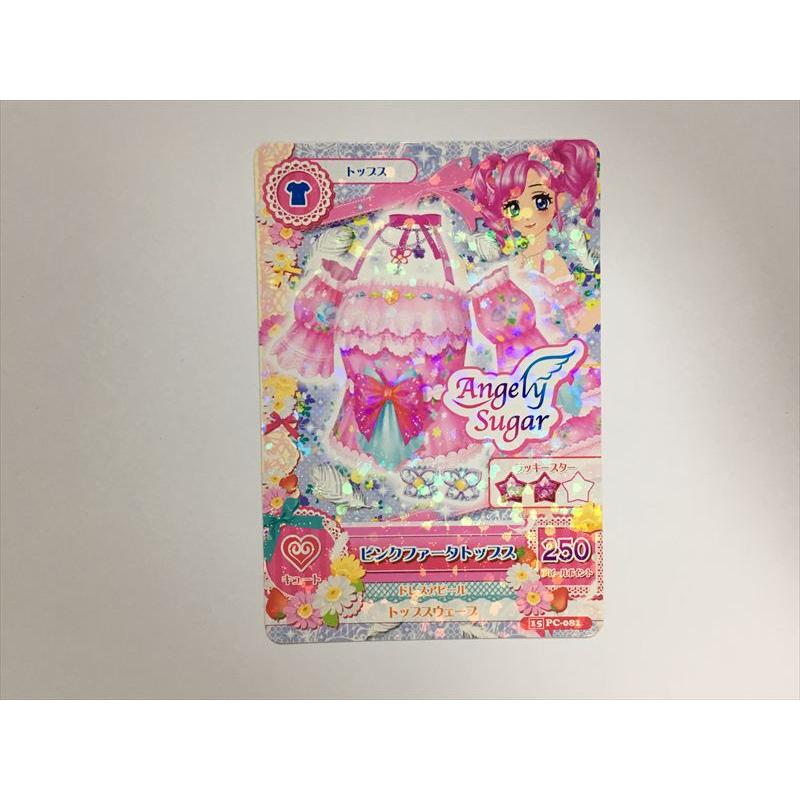 a311【アイカツ カード】 ピンクファータトップス PC-081 トップス 1枚