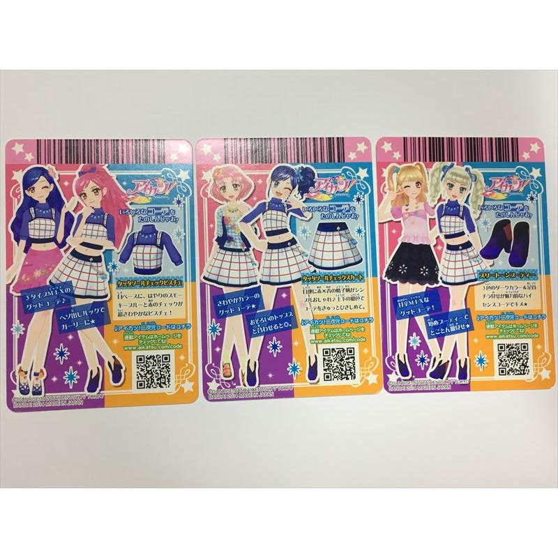 b87【アイカツ カード】 タッタソールチェックビスチェ タッタソール