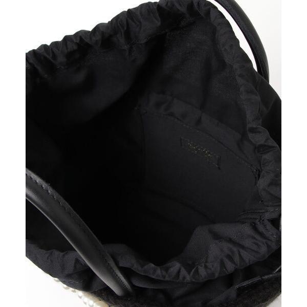 美品秋冬ニットアジョリー バッグ パールサングラス レッドリップ ブラック jolie アジョリー サングラスニット ハンドバック : HAHA datte