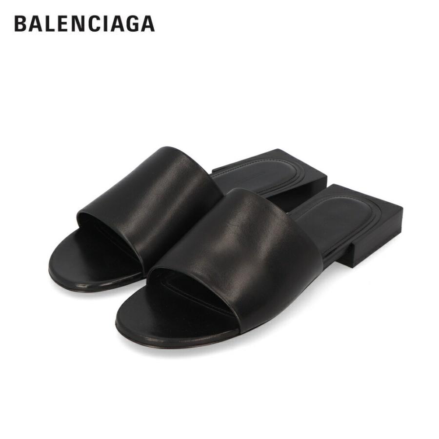 バレンシアガ BALENCIAGA 653796 WA8FF BOX SANDAL サンダル ブラック 