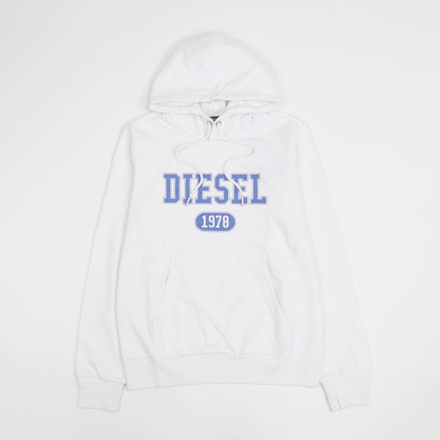 ディーゼル DIESEL パーカー S-GINN-HOOD-K25 SWEAT-SHIRT ホワイト 