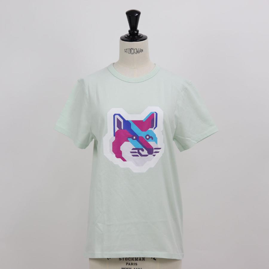 メゾン キツネ MAISON KITSUNE HW00123KJ0008 Tシャツ ミント グリーン 