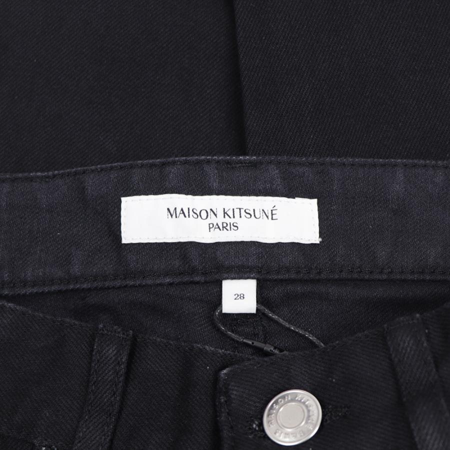 メゾン キツネ MAISON KITSUNE ボトムス デニムパンツ JM01172WW5019 P198 メンズ ブラック ズボン 新品｜eastend｜06