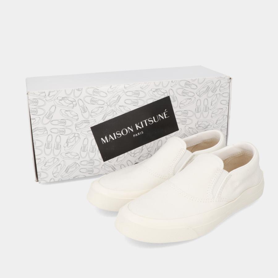 メゾン キツネ MAISON KITSUNE AU04701AT1008 WH UNISEX スリッポン 