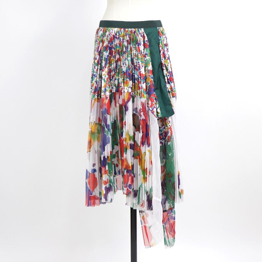 サカイ sacai プリーツスカート 19 04388 101 レディース ホワイト  