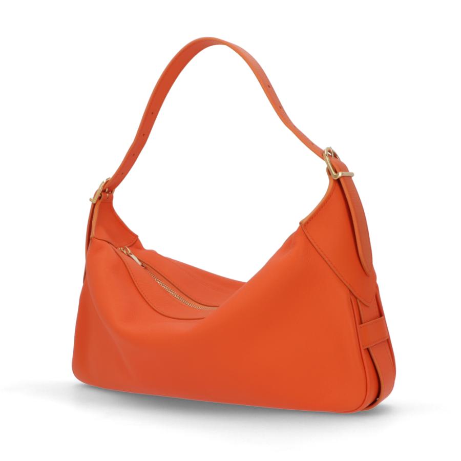 CÉLINE オレンジ ショルダーバッグ CELINE（セリーヌ） トリオ ショルダーバッグ レディース レザー