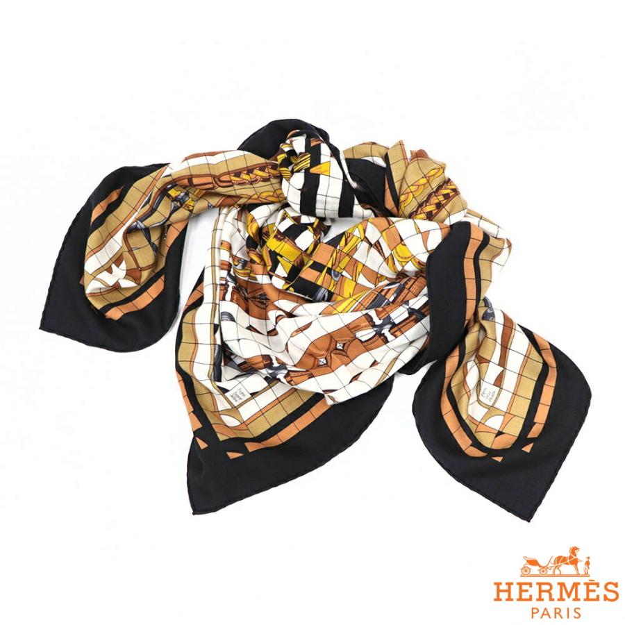 エルメスHERMESスカーフカレジェアンキモノエクスリブリスカシシル