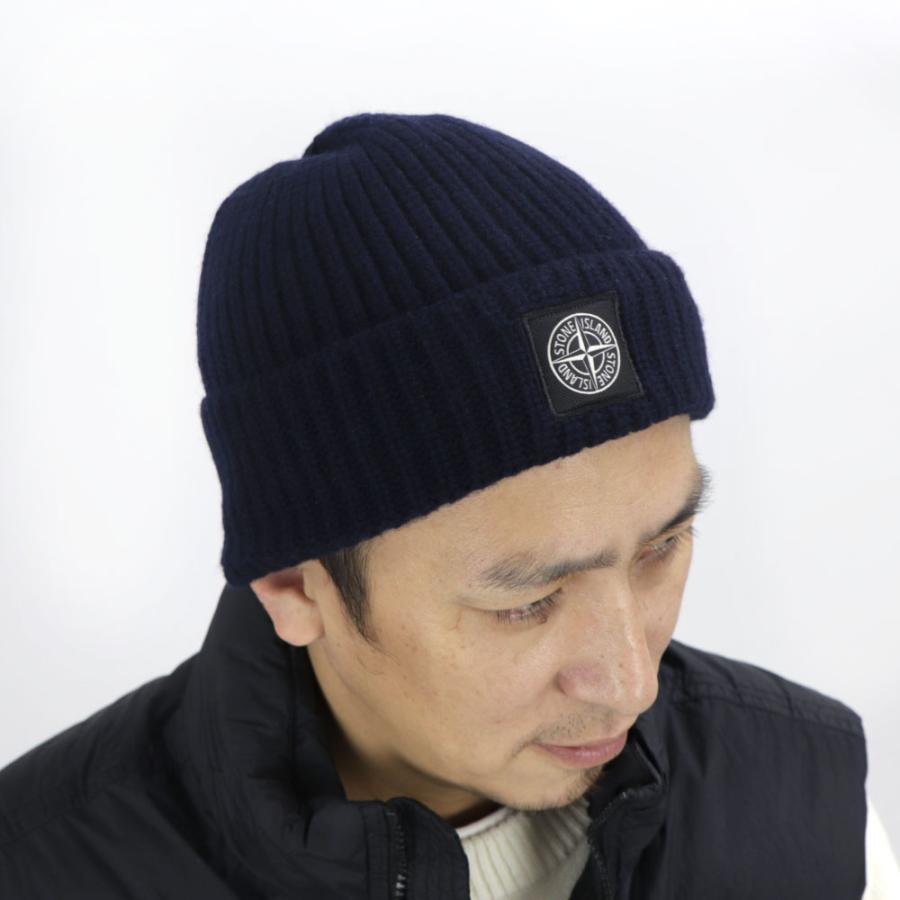 stone  ニット フード 付き ネイビー STONE ISLAND ネイビー フードニットM