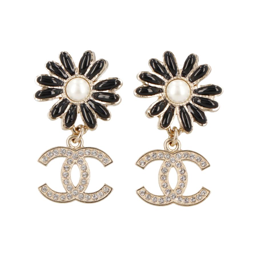 CHANEL シャネル ピアス AB9654 ブラック クリスタル ゴールド レディース 新品 :9CHA07-00100:LE CHIEN - 通販  - Yahoo!ショッピング
