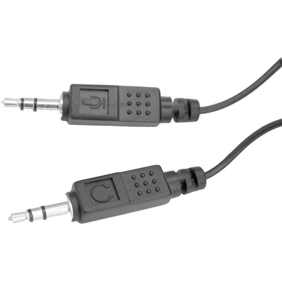 タイムセール Plantronics Quick Disconnect cable to dual 3.5mm telephony cable Black