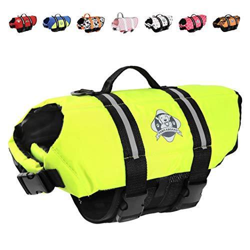 Paws Aboard Doggy Life Jacket Large-Safety Neon Yellow by Paws Aboard