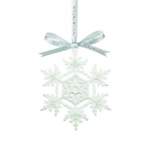 ウェッジウッド ホワイトスノーフレーク クリスマスオーナメント
