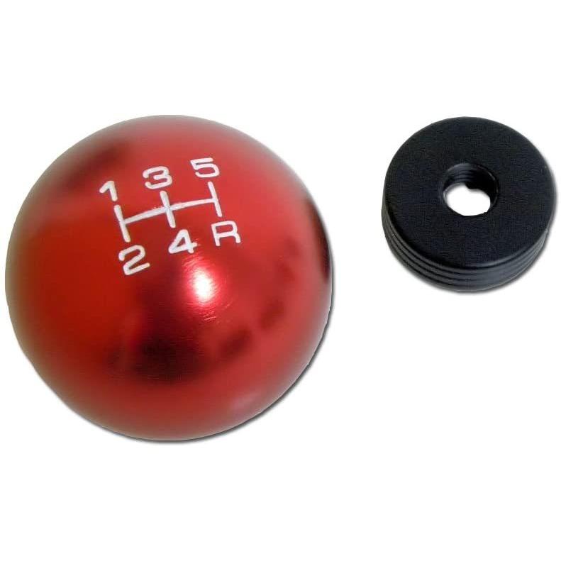 5割引以上販売 10x1.25mm Thread 5 speed Round Ball Type-R Shift Knob in Red Billet Aluminum for Mitsubishi Eclipse GST GT RS Mirage Lancer Evolution EVO Ralliar