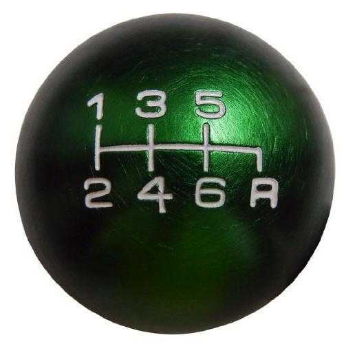 2022A/W新作送料無料 10x1.5mm Thread 6 speed Shift Knob in Green Round Billet Aluminum for 2002-2006 02-06 Acura RSX Type-S