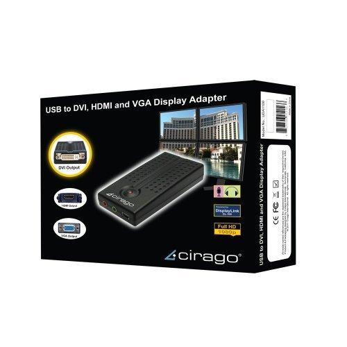 Cirago uda1100?USB to DVI、HDMI、VGAディスプレイアダプタ
