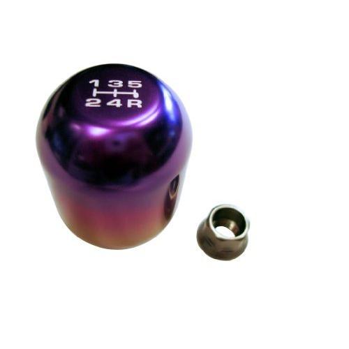 12x1.25mm Threaded 5 Speed Type R Shift knob in Blue Titanium Burn Billet Aluminum for Toyota Camry Celica Corolla Scion xA xB tC Supra MR2 Matri