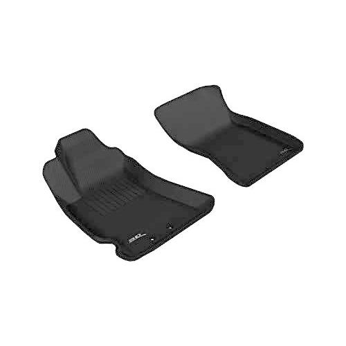 Maxpiderブラックゴムフロアマット、1st行、2ピース、2009???2012?Subaru Forester