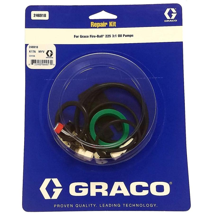 日本在庫あり Graco 修理キット 3:1の比率 ファイヤーボール 225 オイルポンプ 246918 246-918