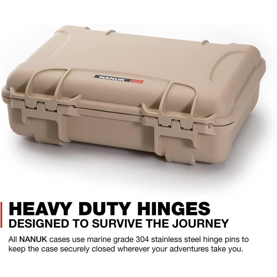 Nanuk 910防水ハードケースwith Foam挿入???タン Nanuk 910防水ハードケースwith Foam挿入 タン