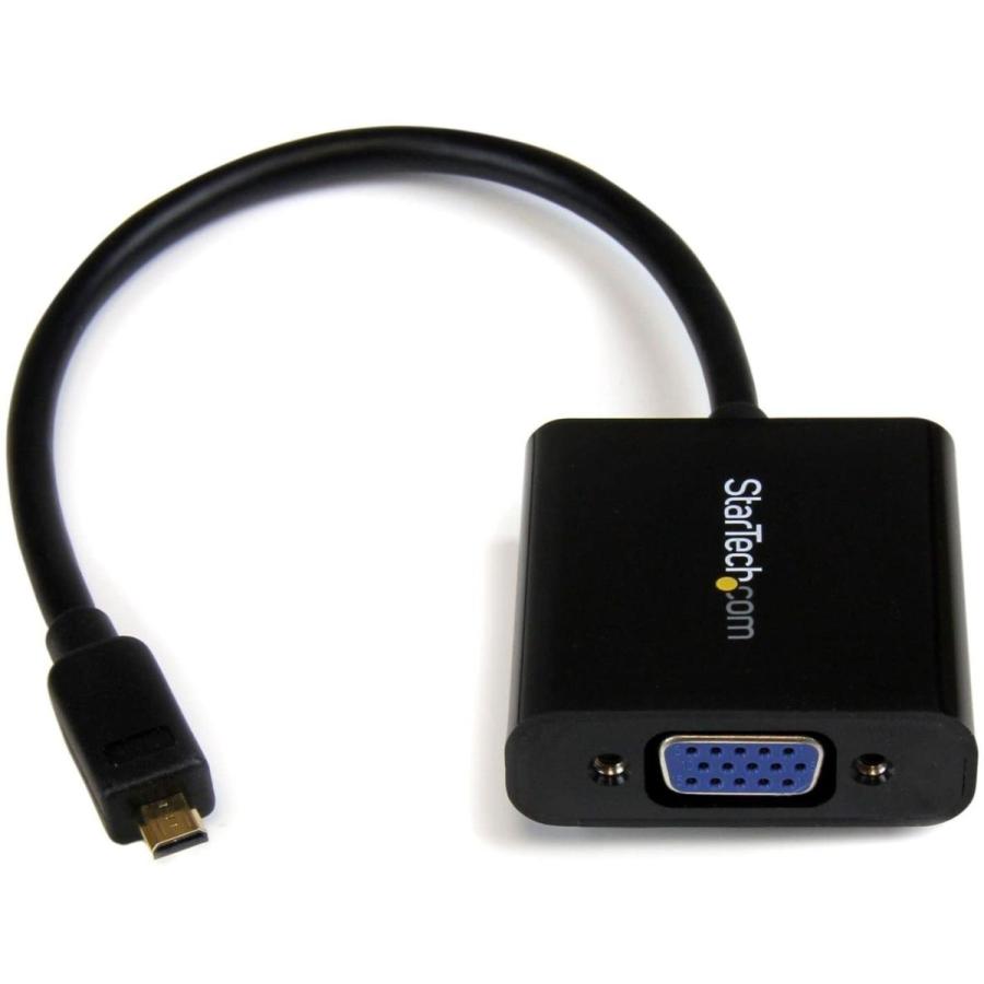 買付品 StarTech.com Micro HDMI - VGA変換アダプタ (スマートフォン/ Ultrabook/ タブレット対応) 1920x1080/1080p ブラック MCHD2VGAE2
