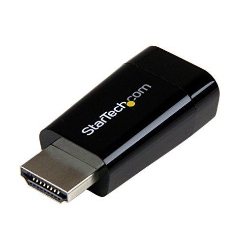 StarTech.com コンパクトHDMI - VGA変換アダプタ Chromebook/ Ultrabook/ ノートパソコンに最適 1920x1200/1080p HD2VGAMICRO