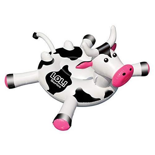 春の新作続々 Swimline 90268 - LOL 54%ダブルクォーテ% Cow Pool by Toy Inflatable 2021春夏新作 Ride-On