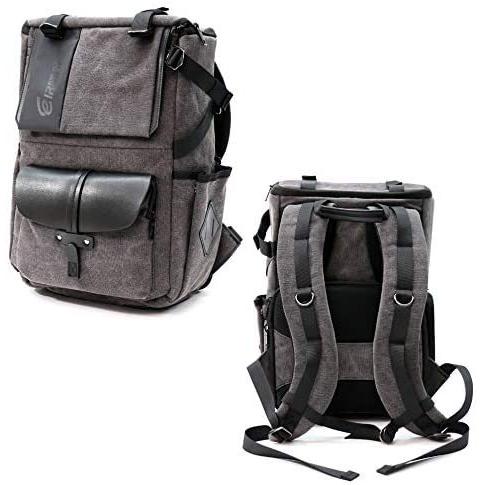 EIRMAI カメラバックパック キャンバスバッグ 写真撮影用バックパック 撥水性 デジタル一眼レフカメラバッグ レインカバー付き ミラーレスカメラ ビデオカ EIRMAI カメラバックパック キャンバスバッグ 写真撮影用バックパック 撥水性 デジタル一眼レフカメラバッグ レインカバー付き ミラーレスカメラ