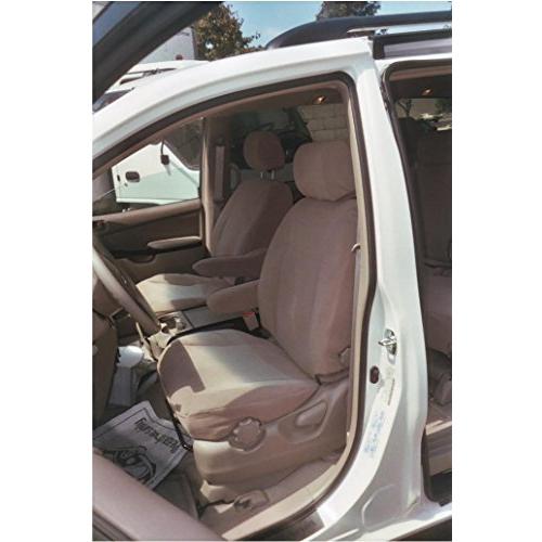 Durafitシートカバー、sn2-r2?2004のすべての3行のシートカバーToyota Sienna 7?Passenger Van inベージュ自動車Twill。