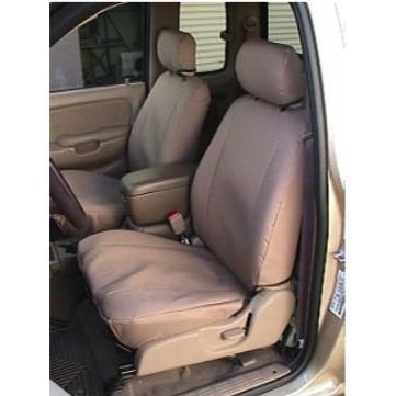Durafitシートカバーt782-tan防水トヨタタコマのペアフラットバケットタンで正確なシートカバーEndura